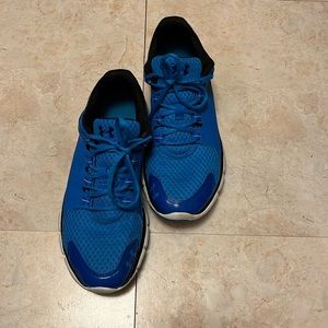 Under Armour Blue Micro G athletic shoe size 9.5